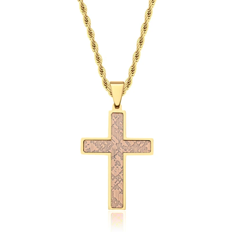 Gold Plated Cross Pendant Necklace With 24inch Chain Gold Plated Cross Pendant Necklace With 24inch Chain