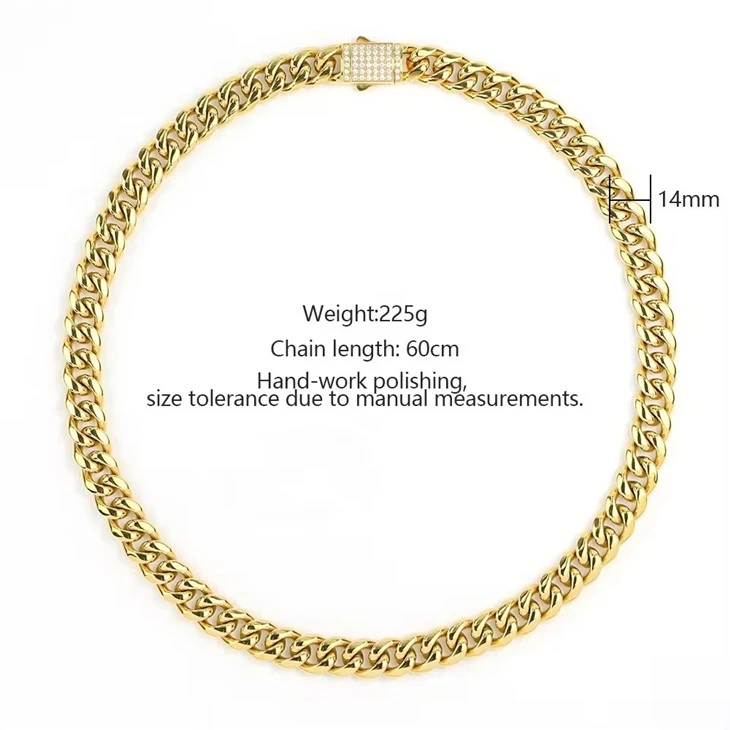 Hip Hop Stainless Steel Cuban Chain For Men Hip Hop Stainless Steel Cuban Chain For Men