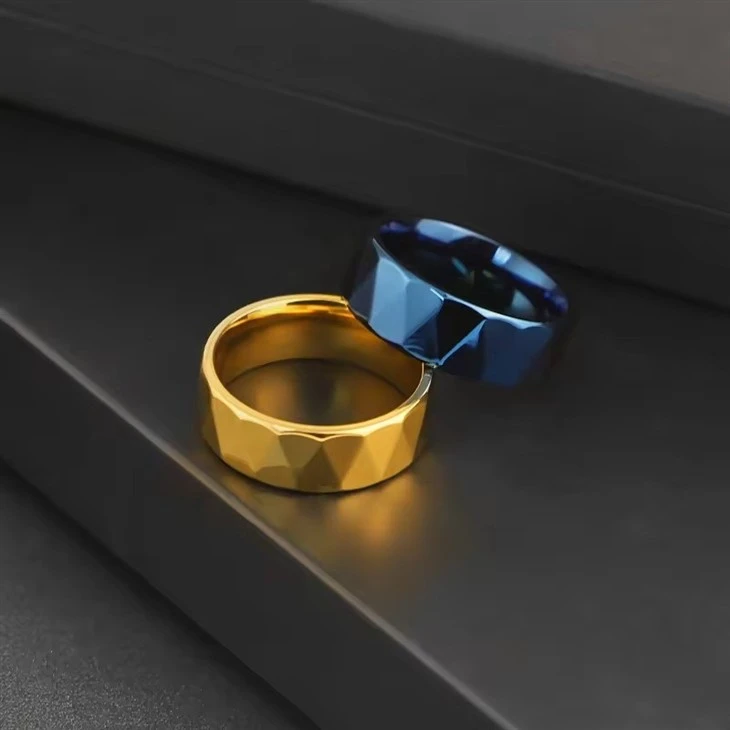 Wholesale Stainless Steel Rings Boys Mens Gold Plated Rings